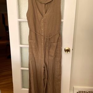 Linen jumpsuit with front buttons from Lou & Grey xxl